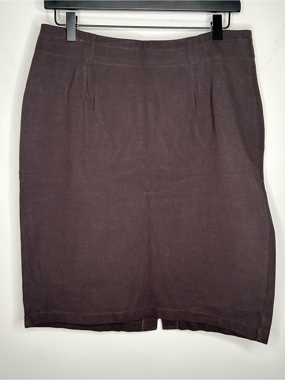 Eileen Fisher Brown Stretch Pencil Skirt Size M